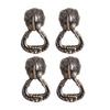4Pcs Heavy Duty Zinc Alloy Drawer Handle Elegant Design for Cupboard Cabinet Door Dresser Wardrobe Pull Hardware Fixture