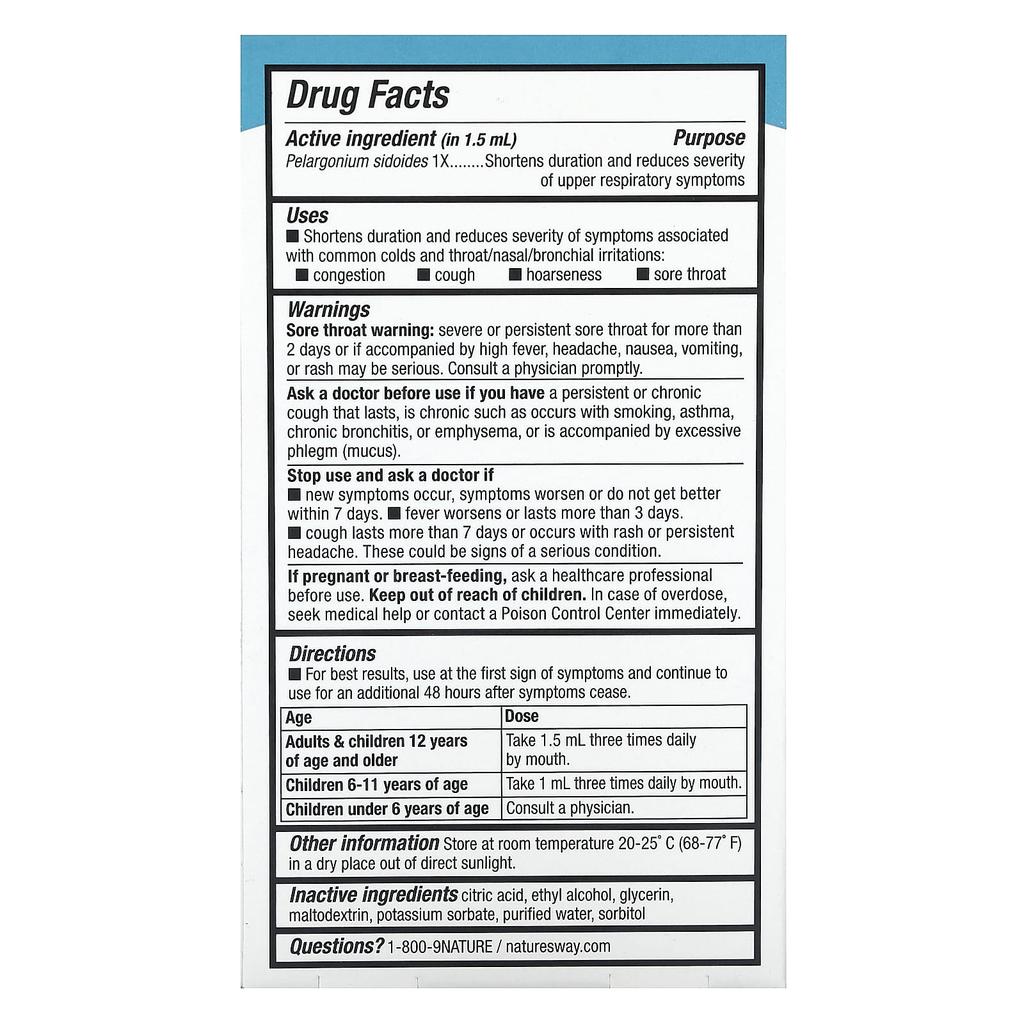 Nature's Way, Umcka, Cold Care, 1 fl oz (30 mL)