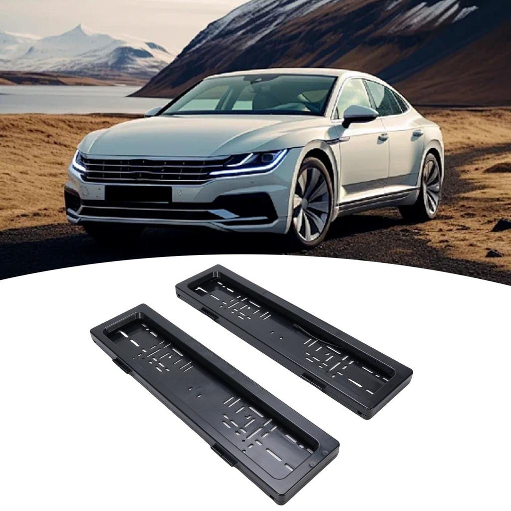 מסגרת לוחית רישוי, מחזיק לוחית רישוי מפלסטיק ABS עם שלט רחוק ומחוון לסימון קדמי ואחורי, מותג רכב חשמלי אירופאי