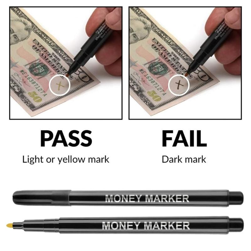 Plastic Security Enhancement Pens Money Detection Pens for Cash Handling Gift