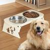 Erhöhte Hundefutterstation Edelstahl Futternäpfe für Haustiere mit klappbarem Ständer Kein Verschütten Erhöhte Futterstation für Haustiere für gesunde Fress- und Trinkhaltung