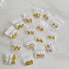 18K Gold Plated Stainless steel Waterproof Heart Stud Earrings, Bold Vintage Chunky Jewelry for Women