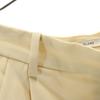 CLANE 2 tack Wide pants Cream yellow Women Used