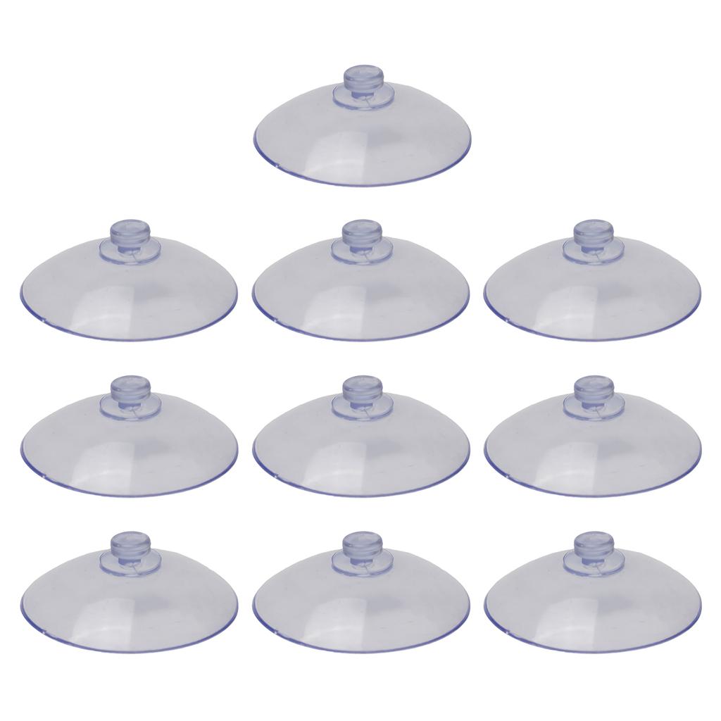 10PCS Transparent Suction Cups for Hanging Wall Hooks On For Kitchen and Bathroom Glass Casements with Removable Feature