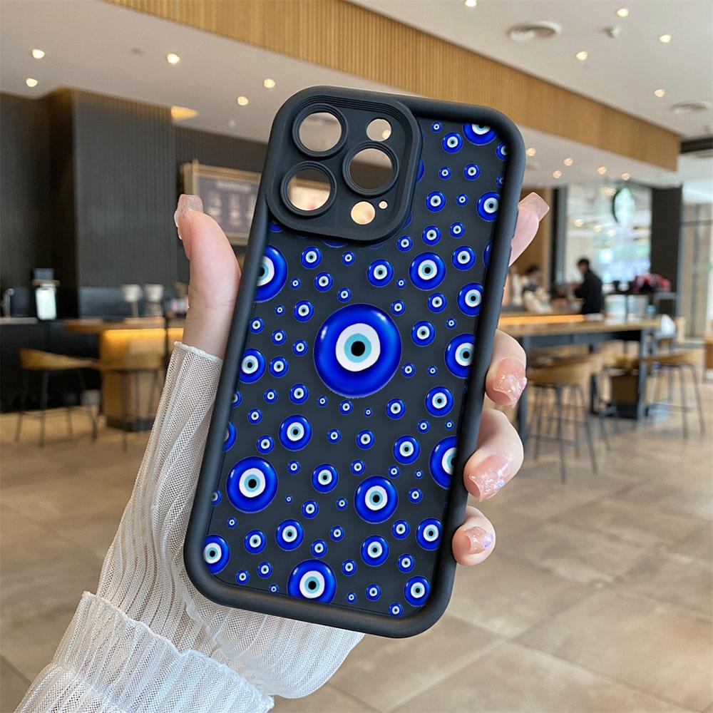 Lucky Blue Eye Evil Eye Print Phone Case For VIVO V60 V21 V23E V25 V27 V27E V29 V29E V30 V30E V40 V50 X80 X90 X100 X200 Cover