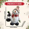 Solar Garden Snowman Statue Christmas Light Lamp Versatile Landscape Sculpture