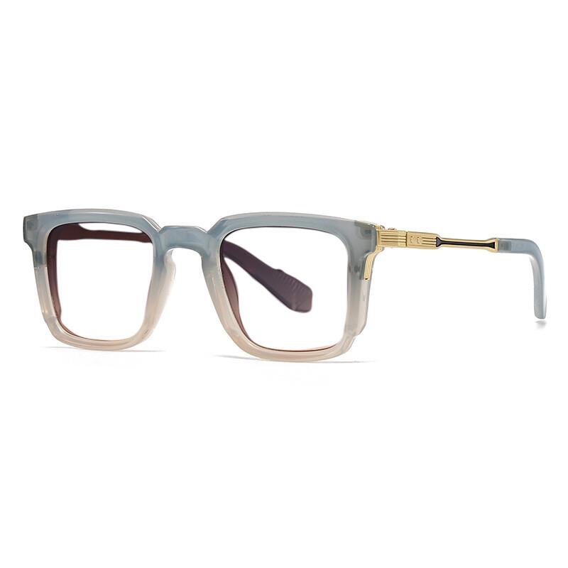 Luxury Men Reading Glasses Vintage Square Metal Frame Diopters Plus Designer UV400 Eyewear Fashion Brand