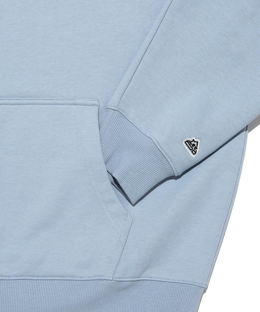 Vintage Logo Felt Embroidery Hoodie Light Blue