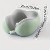 [Memory Foam Neck Pillow] 1pc U-Shaped Soft Breathable Memory Foam Travel Neck Pillow, Providing 360-Degree Support