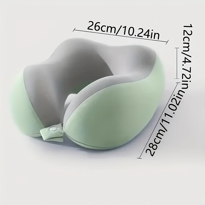 [Memory Foam Neck Pillow] 1pc U-Shaped Soft Breathable Memory Foam Travel Neck Pillow, Providing 360-Degree Support