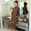 Women Sexy Autumn Knitted Tops and Dress 2 Piece Set Lace DRESS and Sweater Two Piece Set
