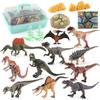 Neues tragbares Jurassic Dinosaurier-Set mit praktischer Aufbewahrungsbox und realistischer Baummatte
