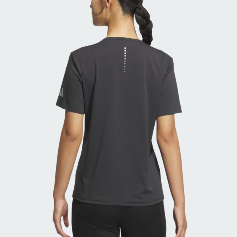 Adidas Fashionable Comfortable Breathable Casual Sports Short Sleeve T-Shirt Women Tops Black JZ2203