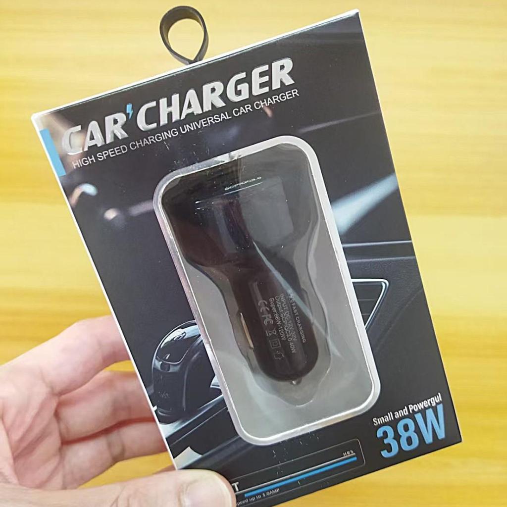 4-Port Car Charger with Voltage Display & QC3.0 Fast Charge for Android