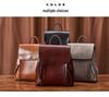 2025 Autumn/Winter Women's Genuine Leather Waterproof Backpack - Simple, Versatile for Travel, School, and Business