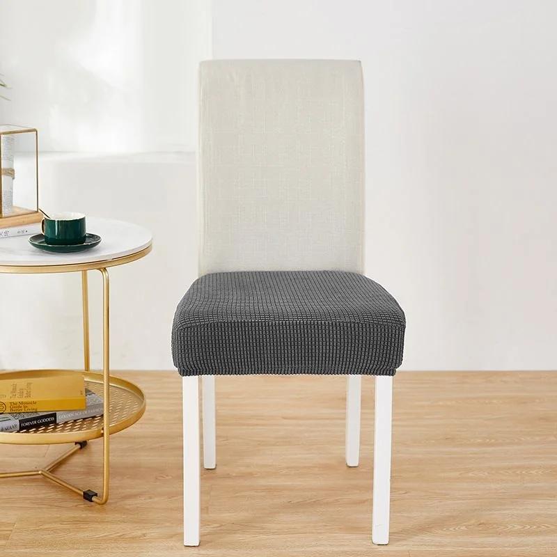 Universal Elastic Thick Seat Covers for Slipcovers for Dining Room Hotel Chair Protector Chair Cover Stretch Chair Case Pad