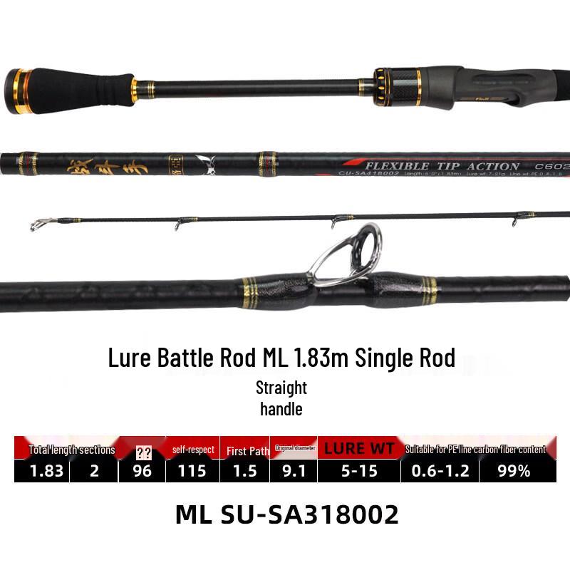 Dija Fighting Hand Universal Lure Rod with FUJI Guides