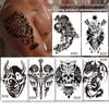 Autocollant Tatouage Fleur Cartoon Full-Back Européen et Américain