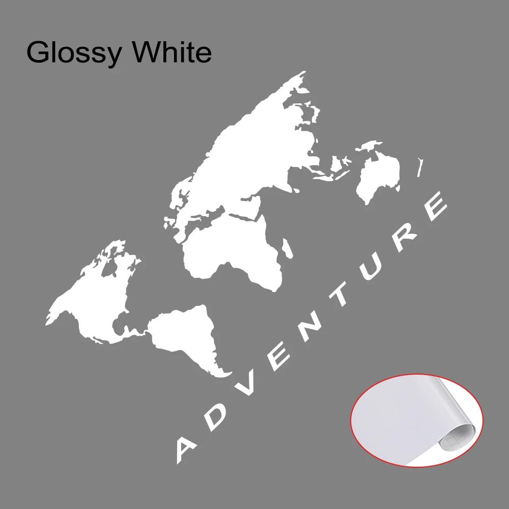 Car Side Body Sticker Graphics World Map Adventure Edition Decor Decal For Van SUV Camper RV Motorhome Car Auto DIY Vinyl Cover
