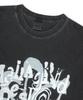 MAHAGRID Flower Star Pigment Tee Charcoal(Mg2Fmmt512A)