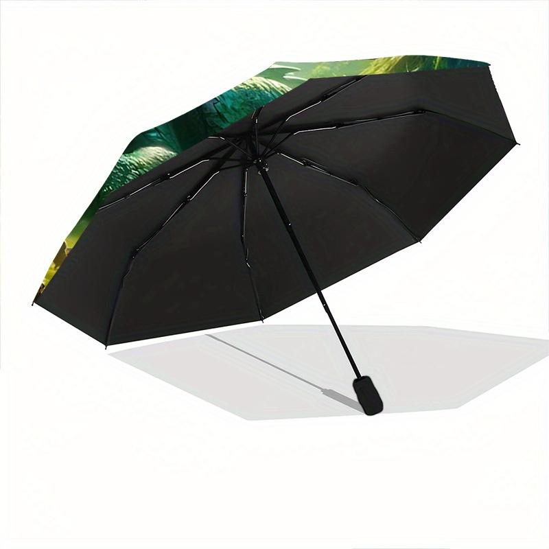 1pc Fantasy Forest Dragons Mythical Creatures Automatic Open/CloseUmbrella,Compact Umbrella for Men & Women Day Gift.A016
