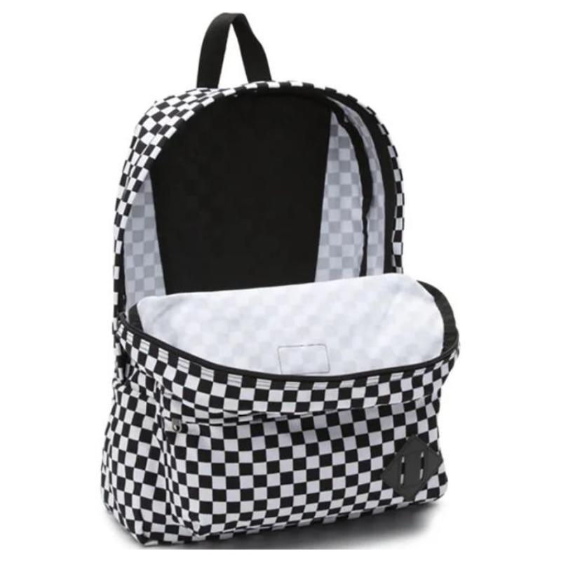 Vans Polyester Backpack Regular Unisex Black White Vans VN0A3I6RHU0