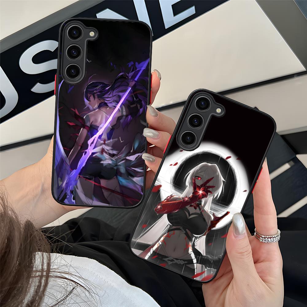 HSR Acheron Silicone Mobile Phone Case for Samsung Galaxy S26 S25 S24 S23 S22 S21 Plus FE Ultra Colorful Cover
