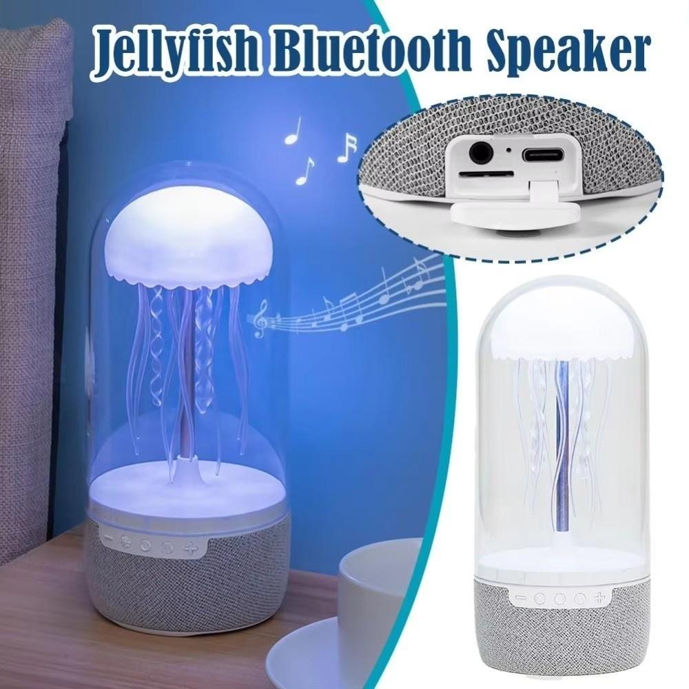 Colorful Jellyfish Lamp Rainbow Light Mini Jellyfish Speaker Portable Bluetooth Speaker