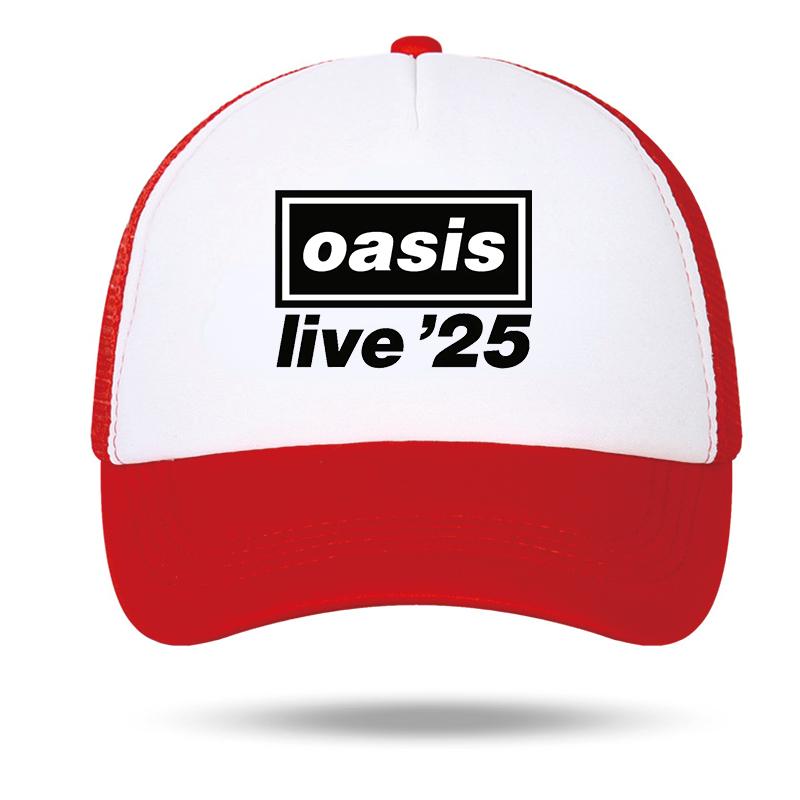 OAsis Printed Mesh Summer Baseball Cap Men Women Party Music Outdoor Fashion Gorros  Sports Breathable Outdoor Sports  Hat
