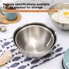 1Pc Stainless Steel Bowl Set With Scale For Cooking Baking Food Storage Large Capacity Mixing Bowls For Home Kitchen Essentials