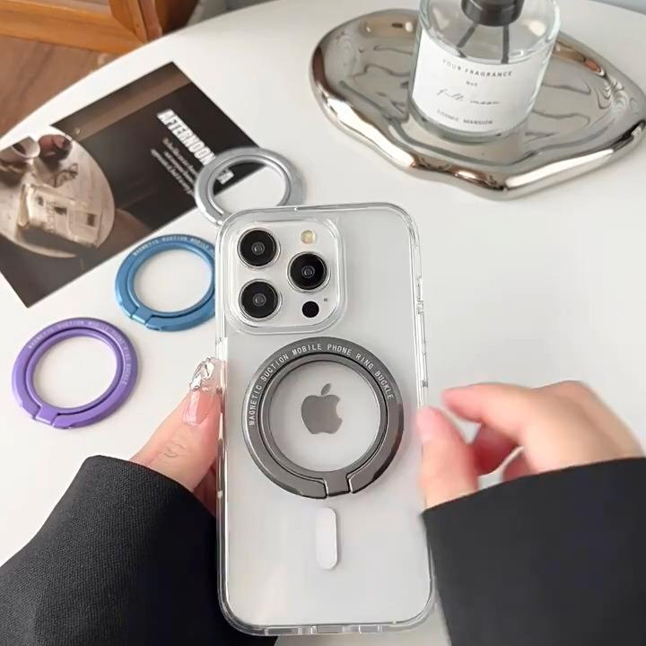 Ultra-Thin Magnetic Zinc Alloy Phone Ring Holder