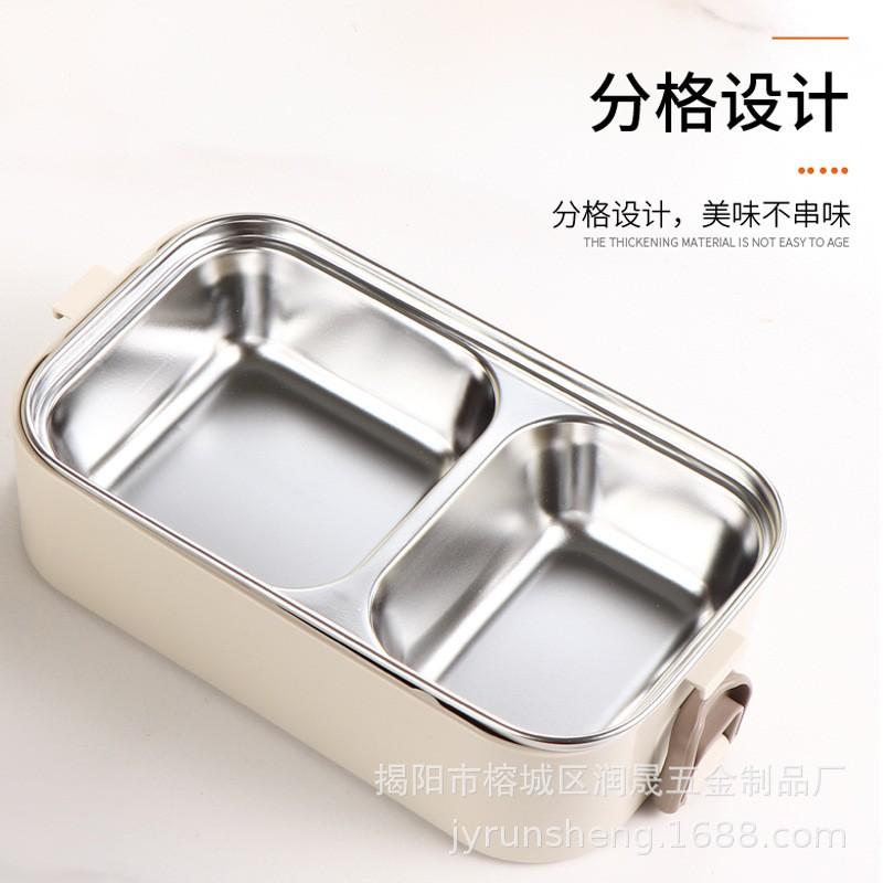 Stainless Steel Lunch Box 304 Food Container Multi-Layer Insulated Bento Students Office Portable DIY Customizable