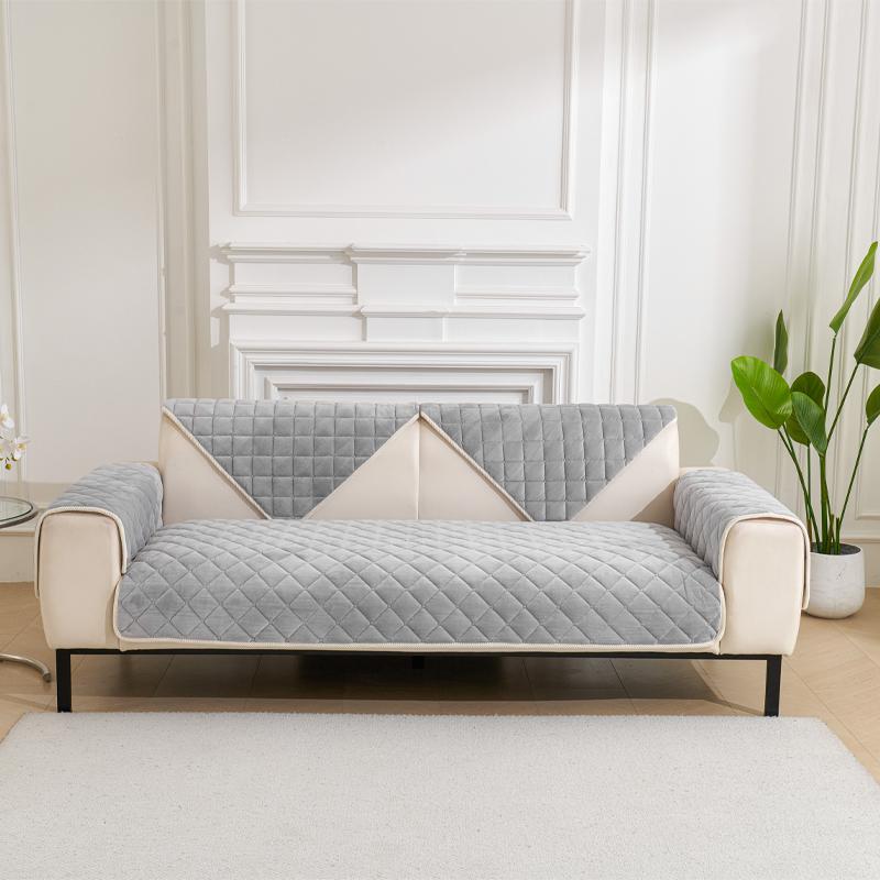 Winter Thickened Flannel Sofa Cushion Non-slip Simple Modern Fabric Sofa Towel Cover