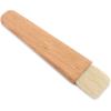 Fdit Wooden Barbecuing Brush Oil Basting Baking Brush Oil Sauce Butter Kitchen Tool(Flat Handle)