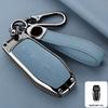 Zinc Alloy Leather Car Key Fob Case For Ford Fusion Mondeo Mustang F 150 Explorer Edge     Key Fob Car Key Case