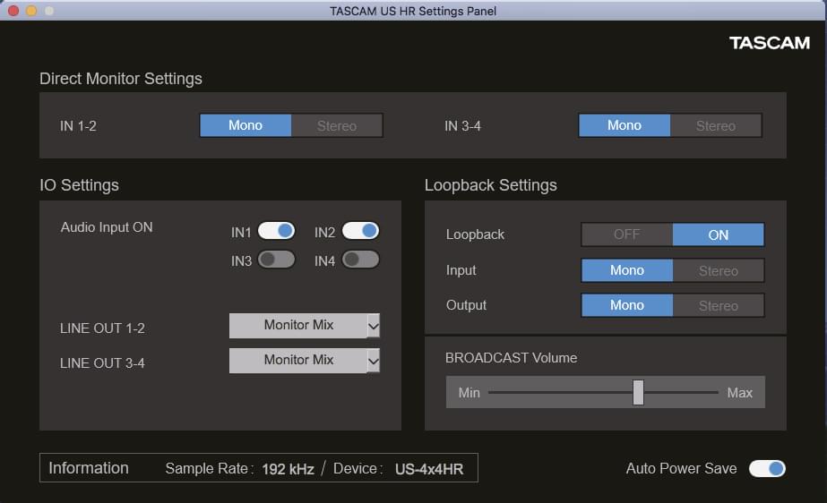 Tascam us-4x4hr - interfejs usb  audio, 4 wejścia, 4 wyjścia (oprogramowanie cubase le + sample tank)