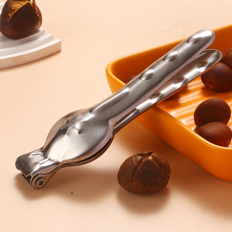 Stainless Steel Chestnut Cutter Opener Chestnut Clip 2in1 Opening Machine Cutter Kitchen Supplies Kitchen Tool