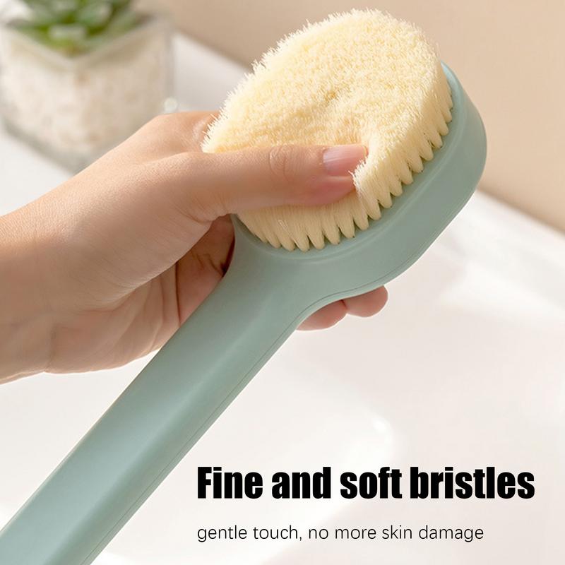 Long Handle Back Brush Soft Brush For Men & Women Comfortable Antiskid Body Bath Brush Deep Cleanse Back Scrubber Shower Brush