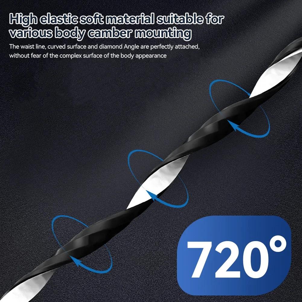 2/4Pcs 40cm Car Wheel Eyebrow Rearview Mirror Rubber Protector Door Edge Scratch Sticker Bumper Protection Guard Trim Strips