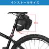 Rhinowalk Bicycle Saddle Bag Bottle Holder Large Capacity Waterproof Road Bike Bag Small Item Storage Water Bottle Holder Lightweight Reflective Easy