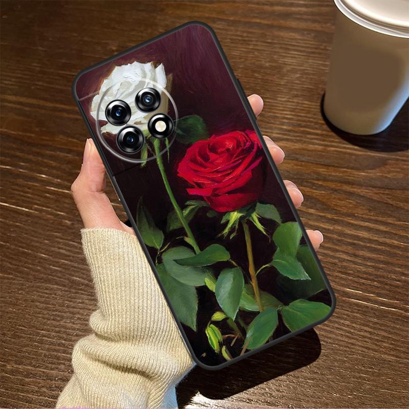 

Чехол с цветочным узором Rose Flower для OnePlus 10 Pro 8 9 11 8T 9R 9RT 10T OnePlus Nord 2T 2 CE 3 Lite N30 N20 N10 Cover OnePlus Nord CE3Lite