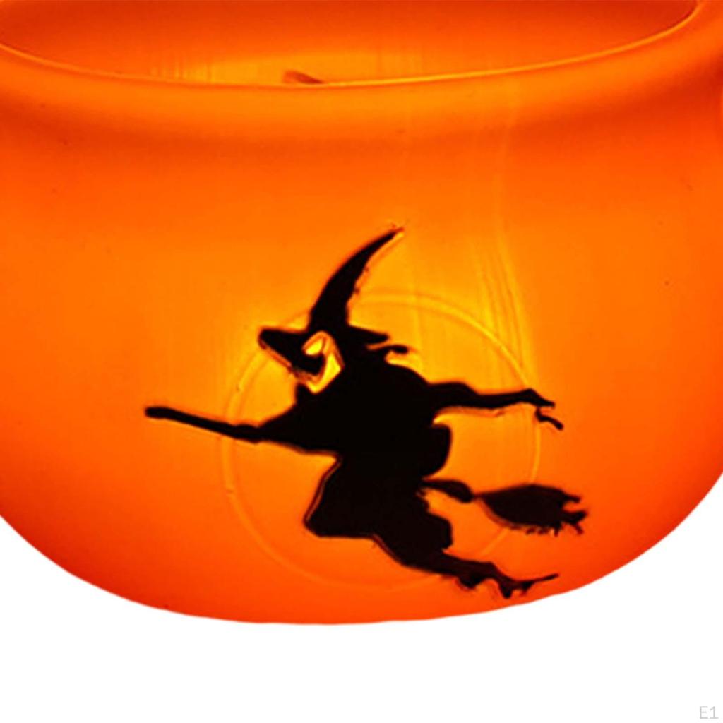Halloween Pumpkin Buckets Candy Bucket Holder Trick or Treating Basket for Photo Prop