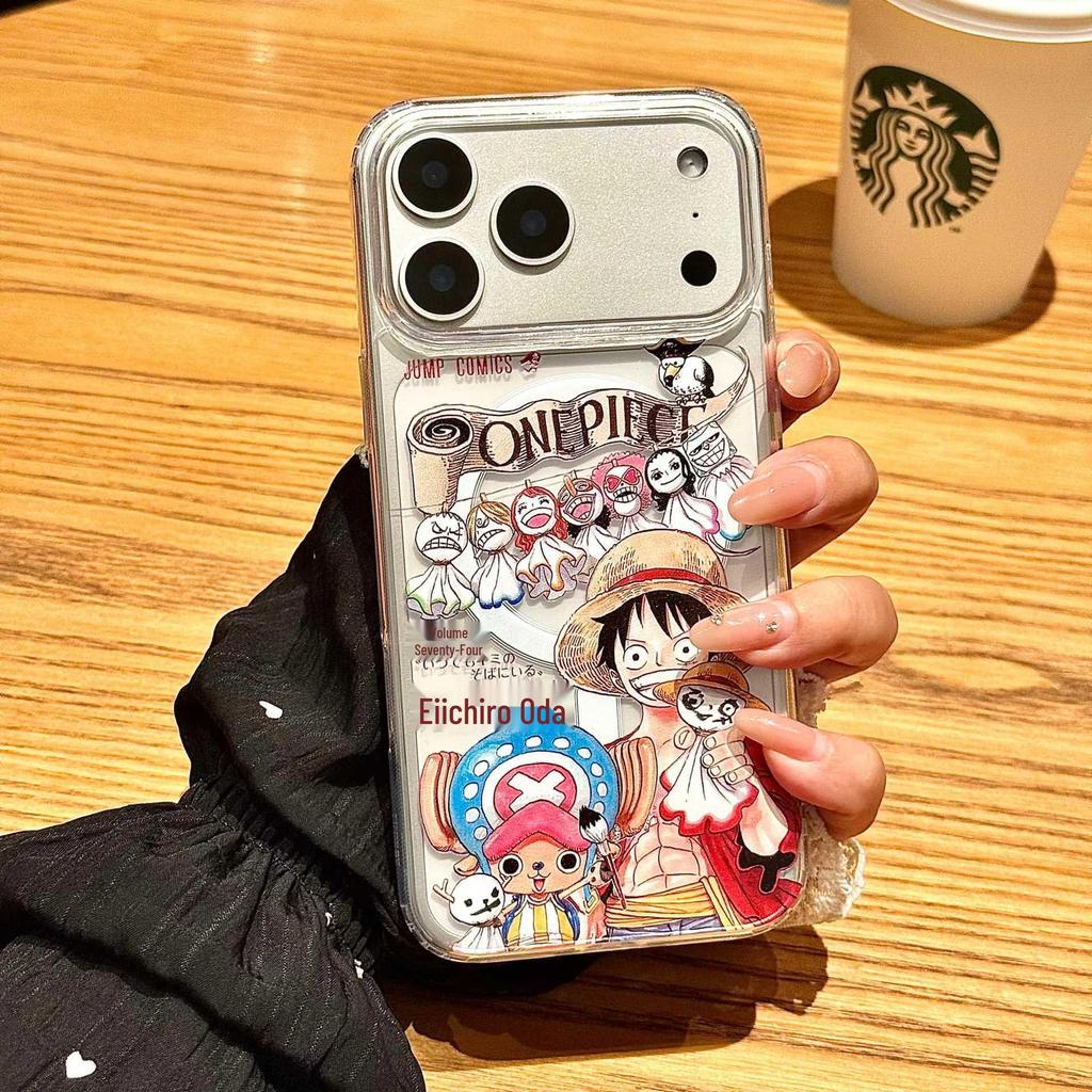 One Piece Luffy Magnetic Stand Case for iPhone 16 Pro Max