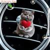 2D Acrylic Flat Cat Design Automobile Air Freshener Odorless Automobile Aromatherapy Diffuser, Decorative Car Interior Design Accessories