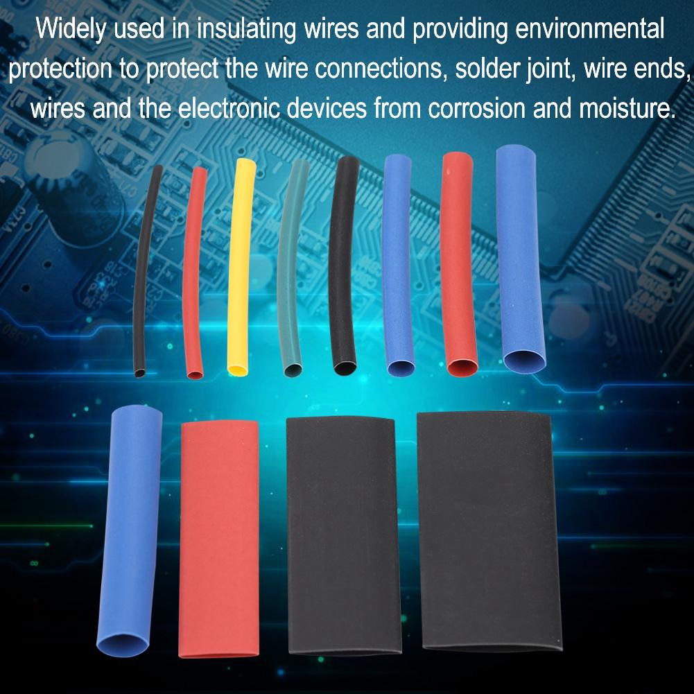 560Pcs  Box Cable Wire Heat Shrink Tubing Insulation Shrinkable Tube Wrap Sleeving