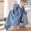 Children's Hooded Bathrobe - Coral Fleece Cartoon Design for Infants and Toddlers