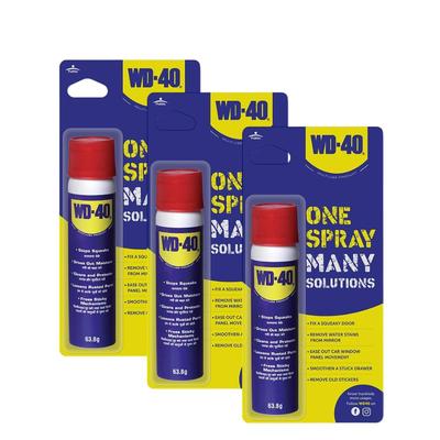 Pidilite WD-40 Multipurpose Spray Pack Of 3 63.8g Rust Remover Lubricant Cleaner For Home Work DIY Maintenance