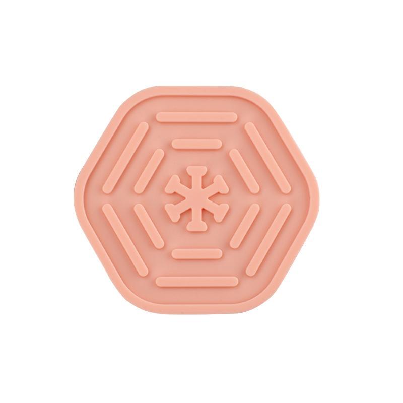 Silicone Coaster Water-Draining Coasters Anti-Slip Heat-Insulating Coaster Heat-Resistant Coffee Beverage Coaster
