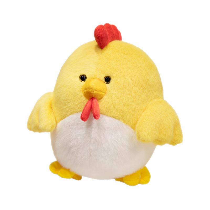 27Cm Cock Rooster Chick Plush Toy Kawaii Farmland Animal Doll Soft Yellow White Black Plushie Companion Gift
