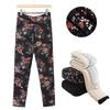 Middle-aged Women's Three-layer Cotton Pants, Autumn and Winter Mothers Wear High-waisted Thickened Grandma Velvet Knee Pads, Warm Pants